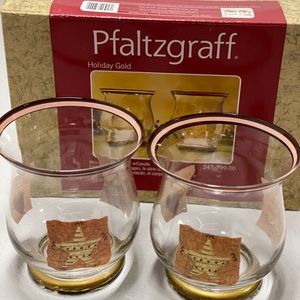 Pfaltzgraff Mini Hurricane Candle Set